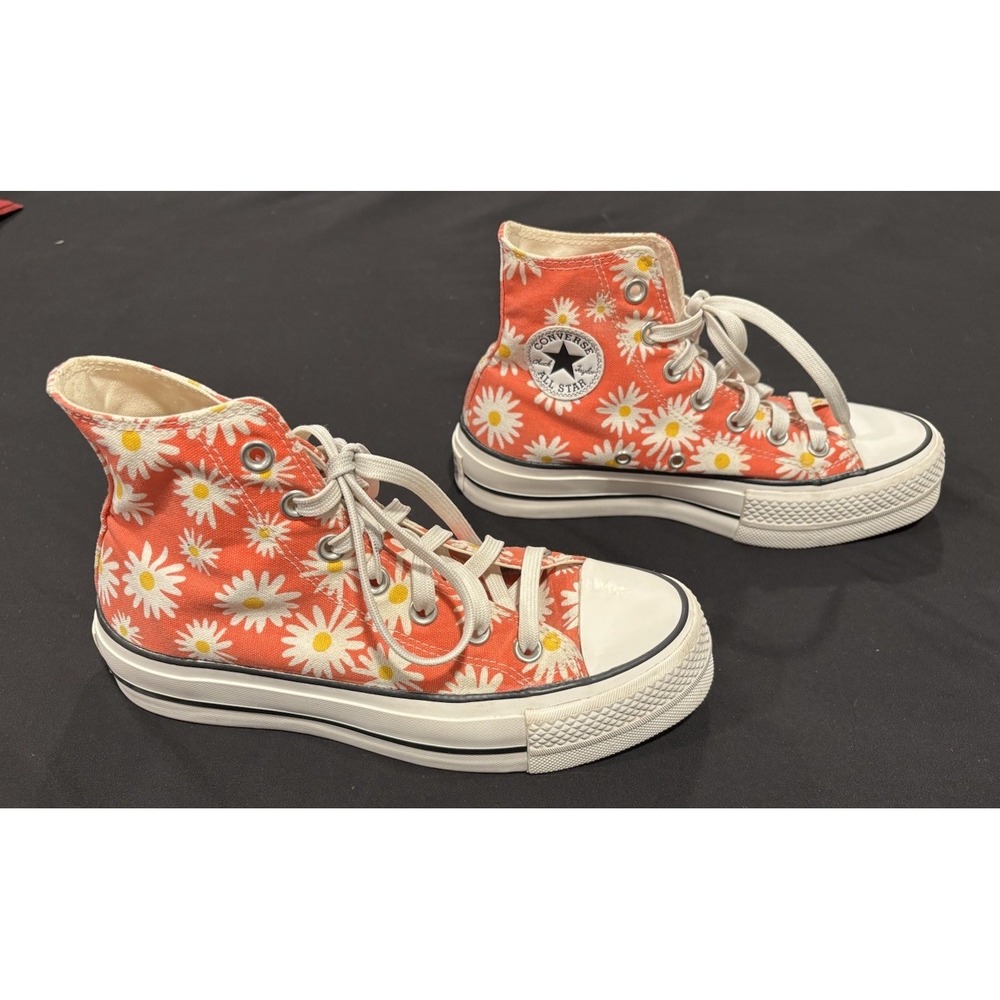 Converse Chuck Taylor All Star Platform Lift Camp Daisies Pink Womens 6 568930C